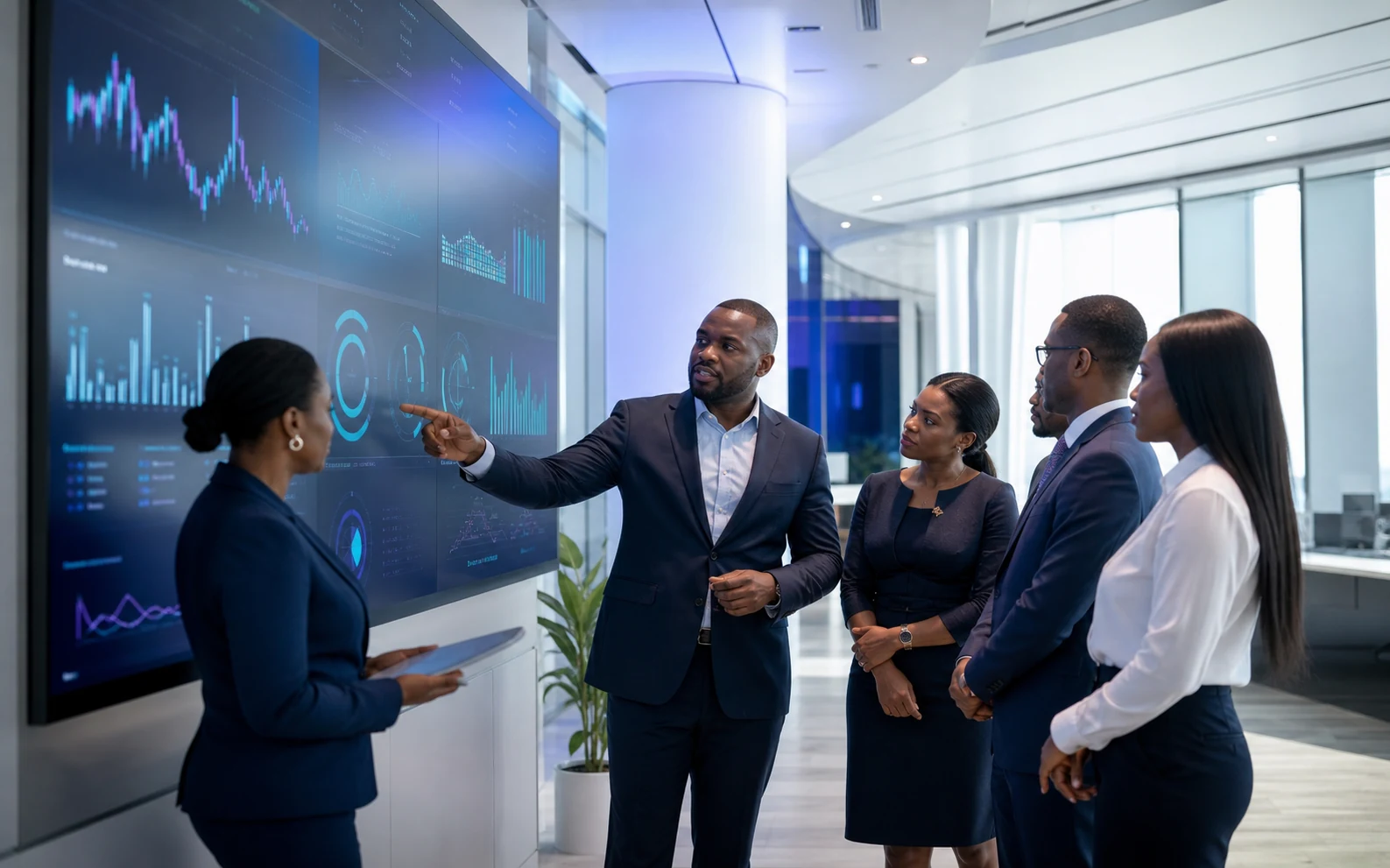 Nigerian technology partners in a tailored enterprise demonstration